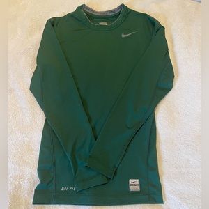 Nike Pro Long Sleeve Compression DriFit Green Men’s size Small